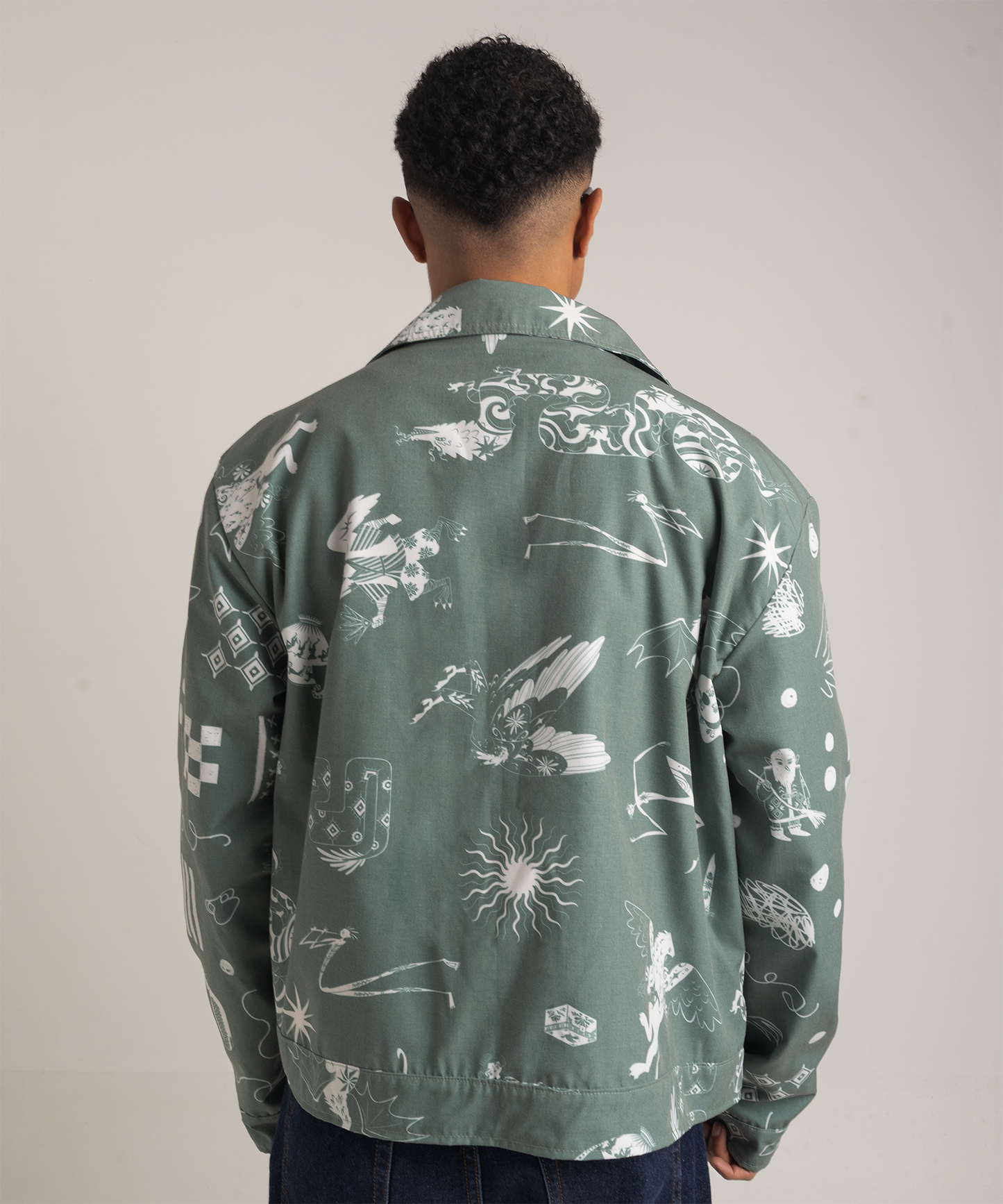 Chaqueta bestias verde hombre