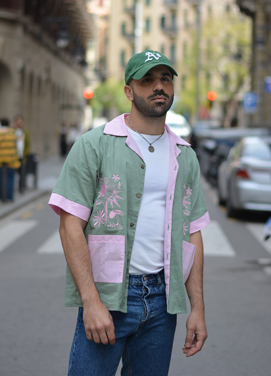 Camisa Guacamaya verde