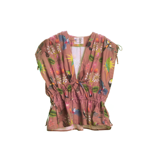 Blusa aves moca