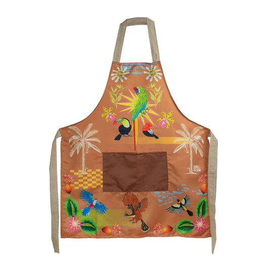 Delantal aves café