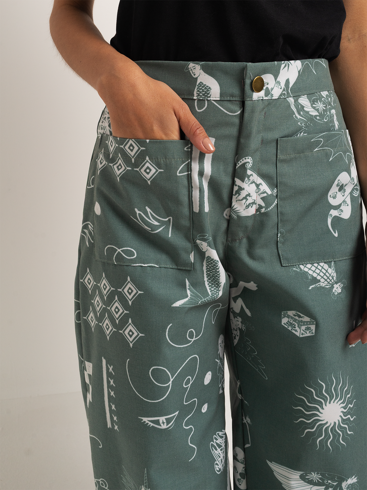 Pantalón Bestias verde