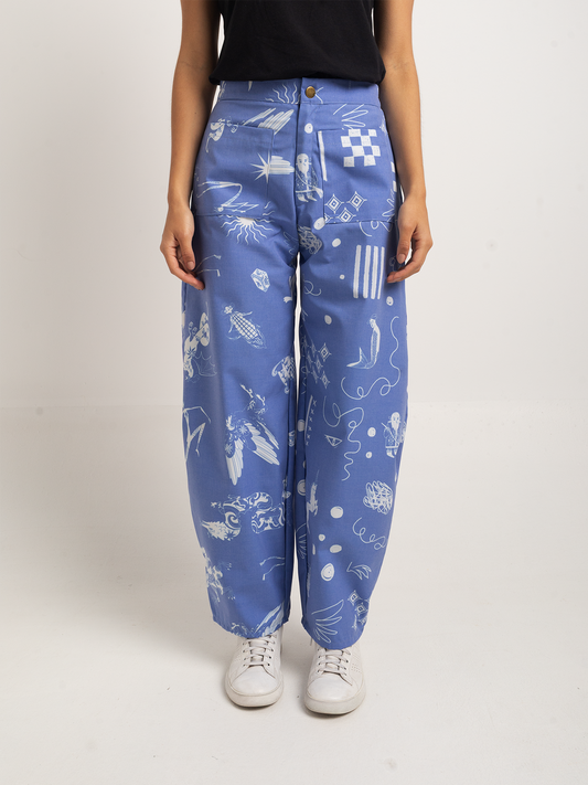 Pantalón Bestias azul