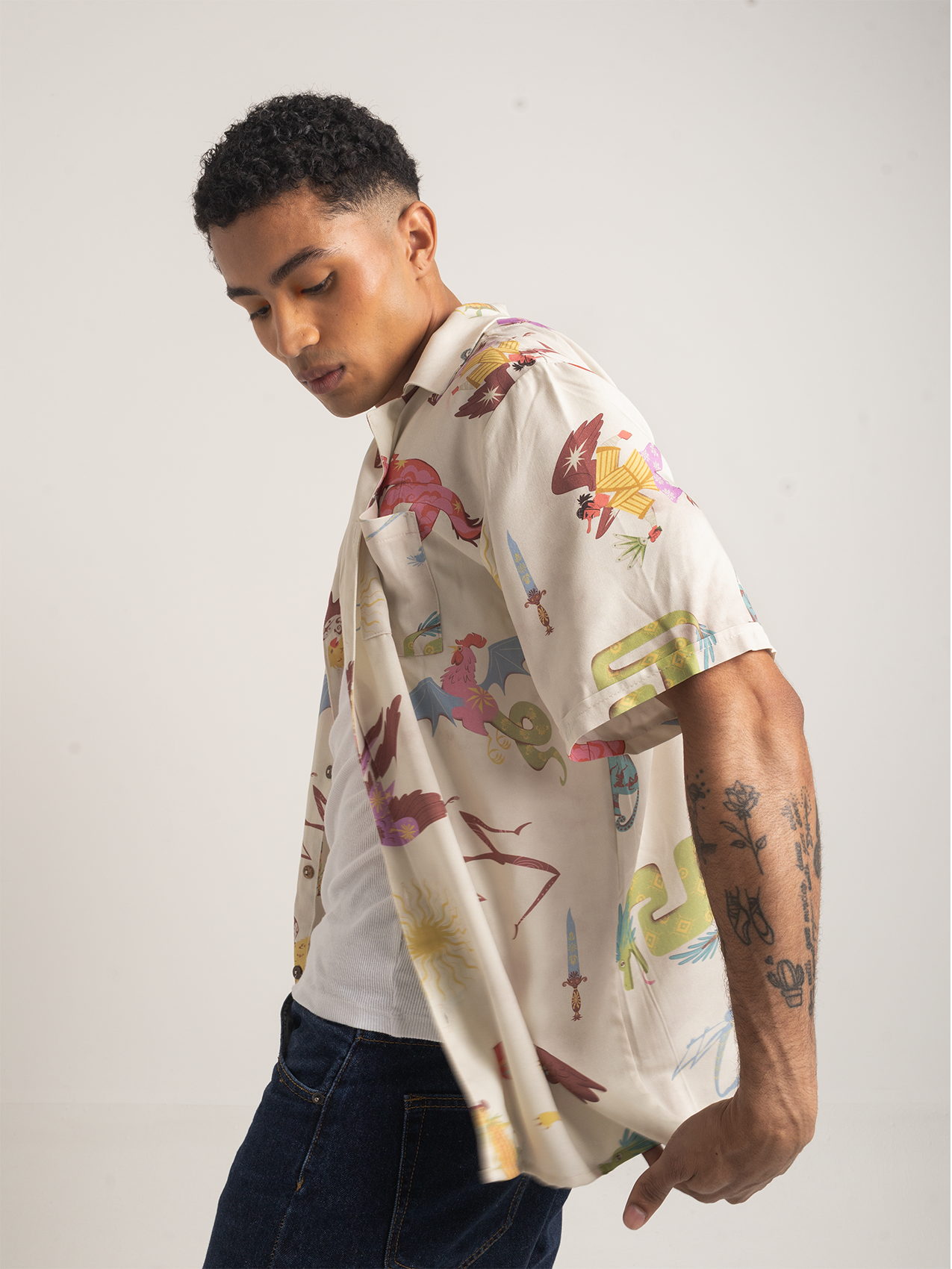 Camisa Grifo beige