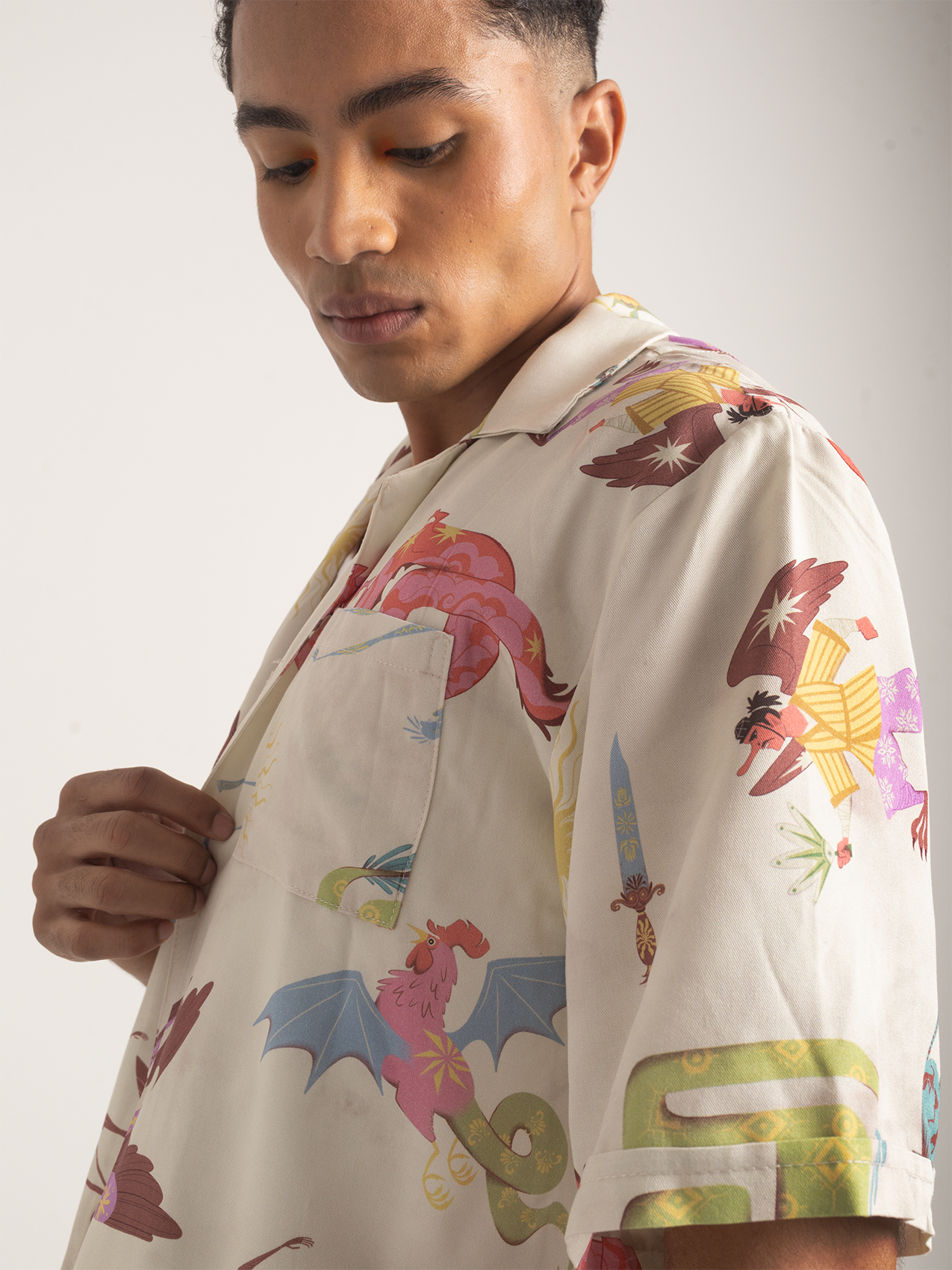 Camisa Grifo beige