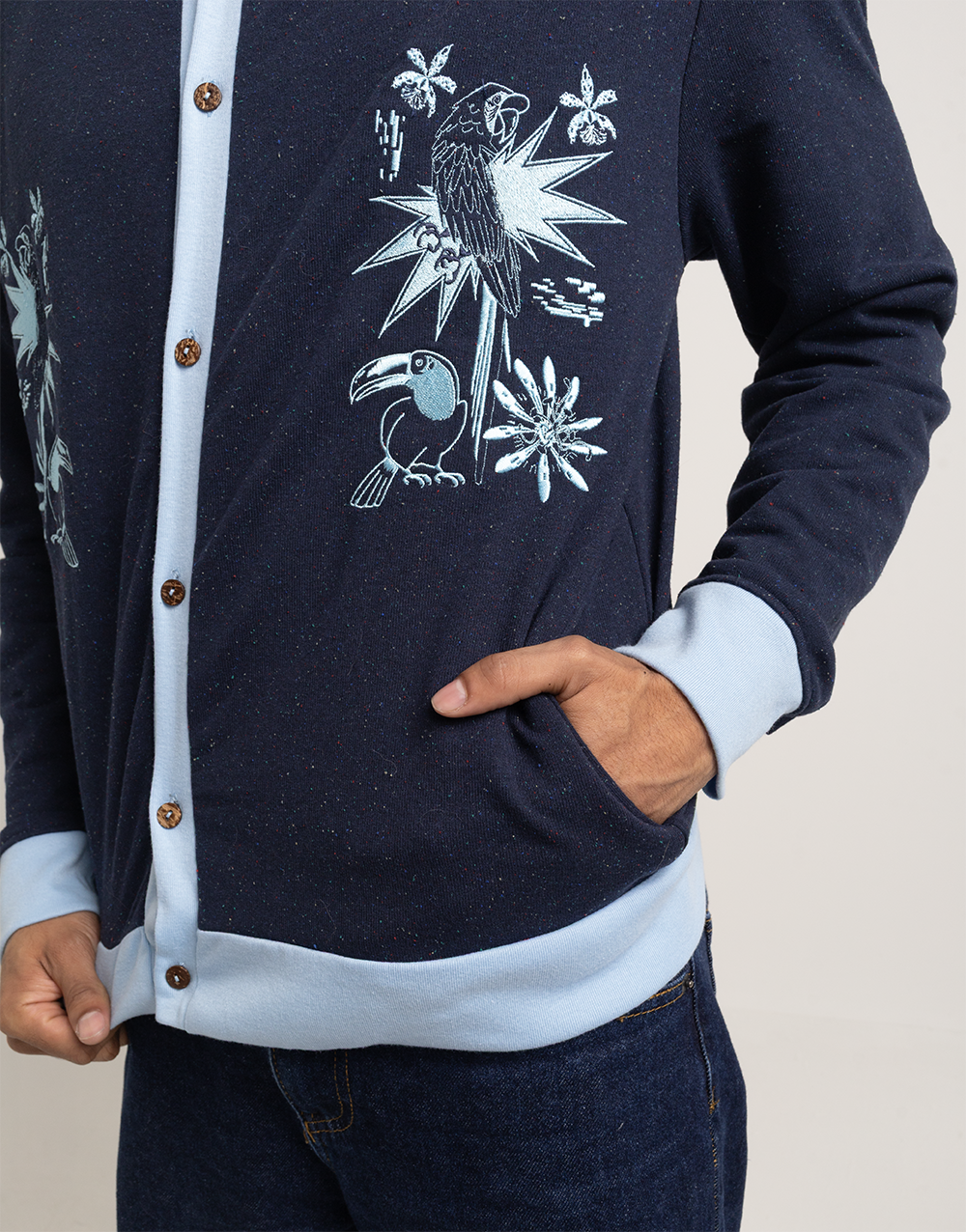 Buso Guacamaya azul hombre