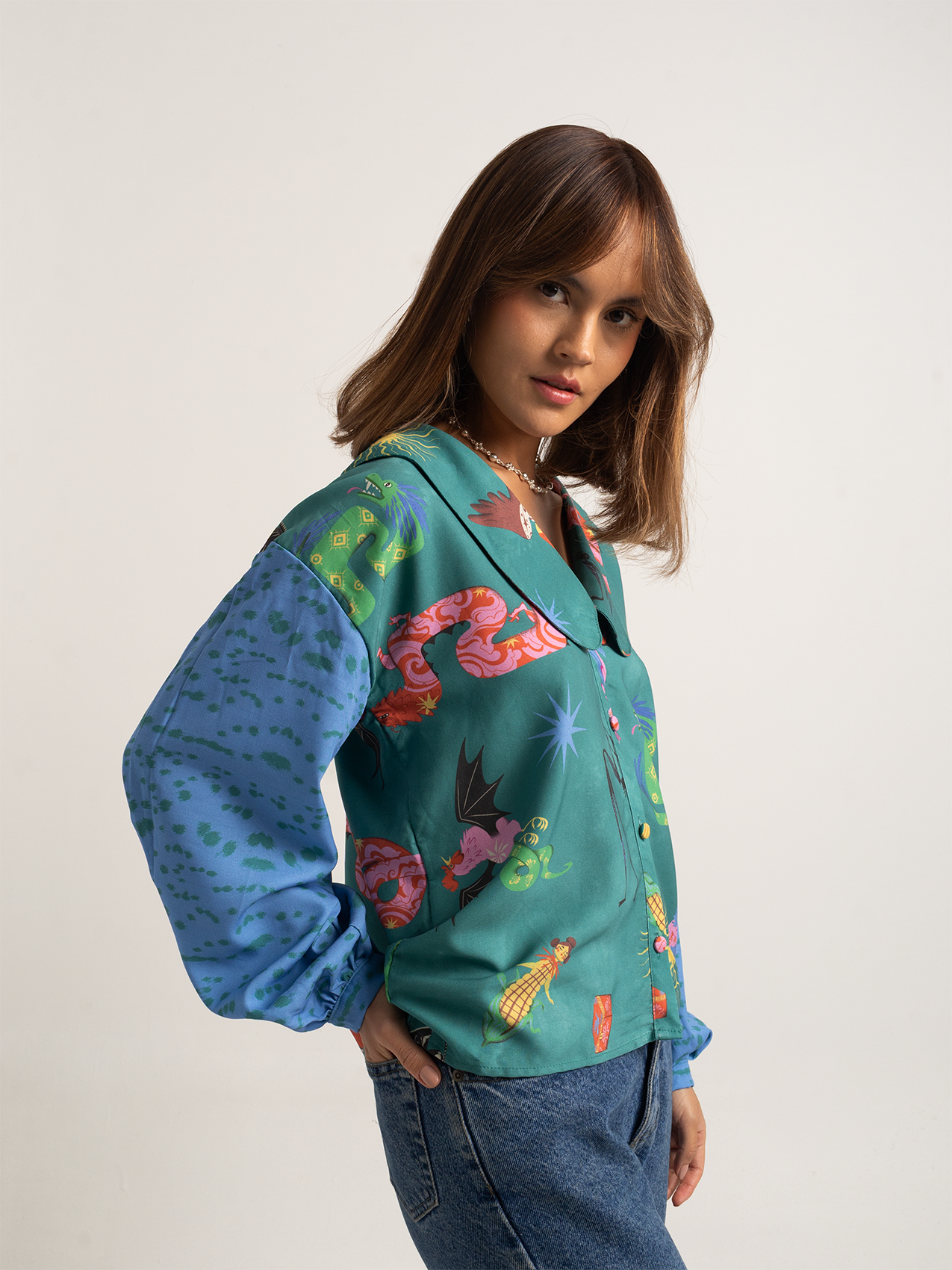 Blusa Harpía verde