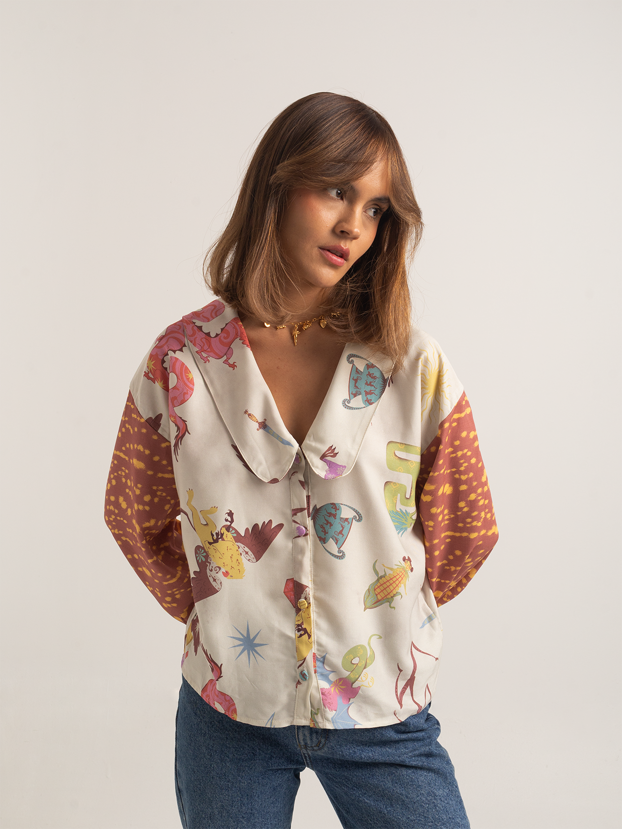 Blusa Harpía beige