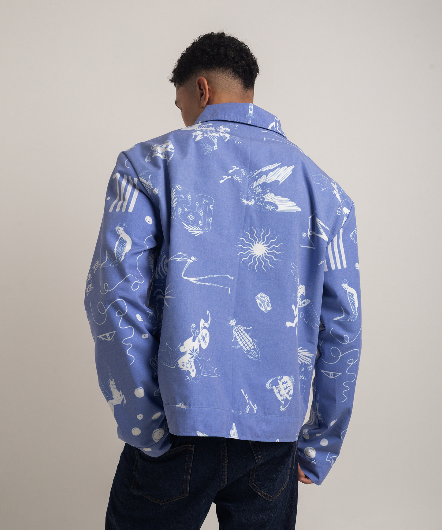 Chaqueta bestias azul hombre