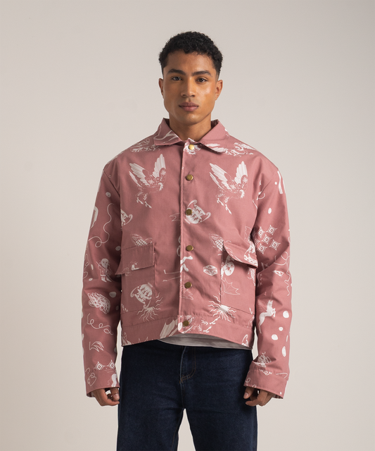 Chaqueta bestias terracota hombre