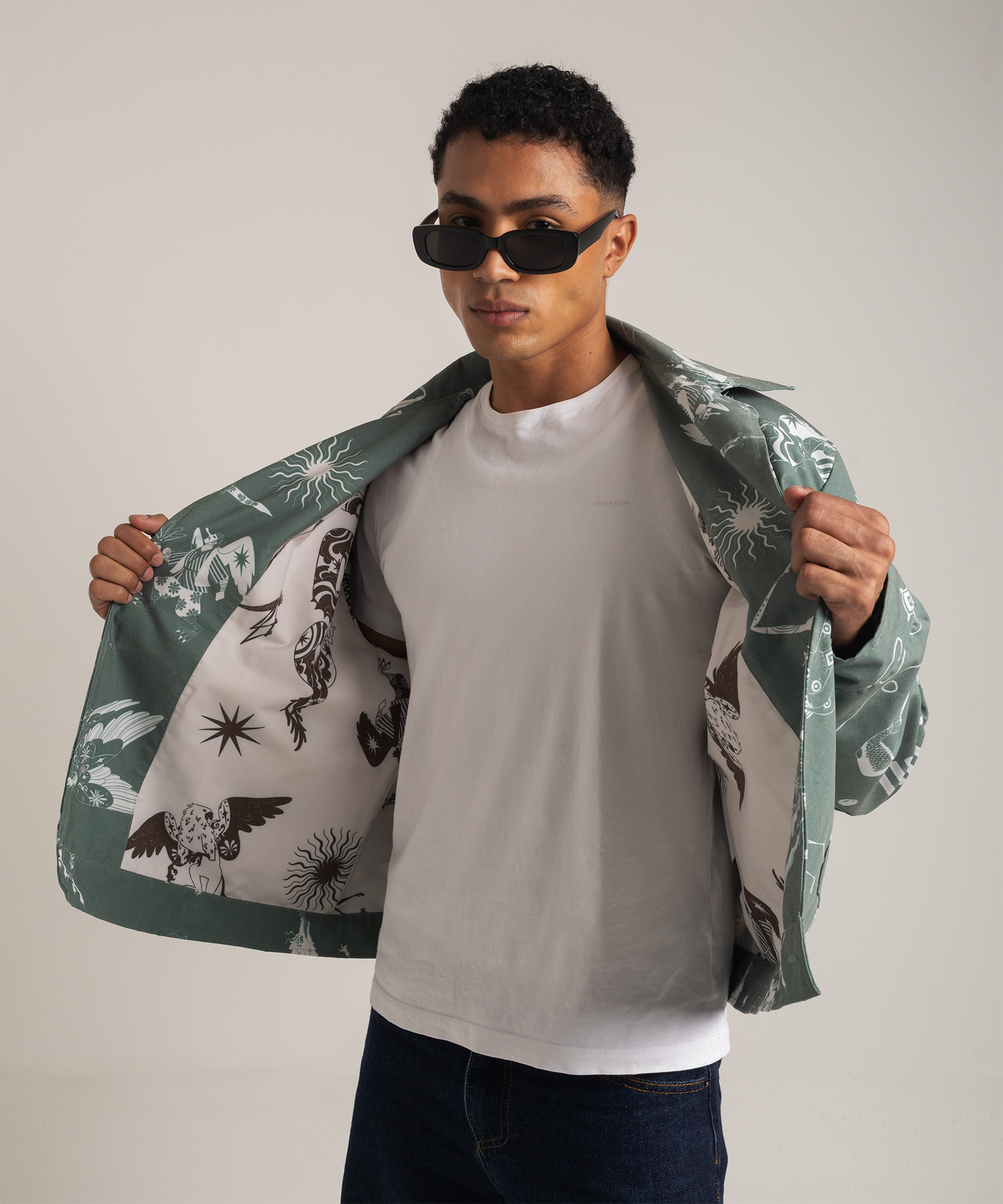 Chaqueta bestias verde hombre