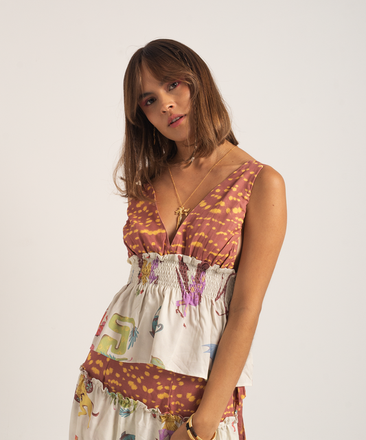 Blusa Mimis beige