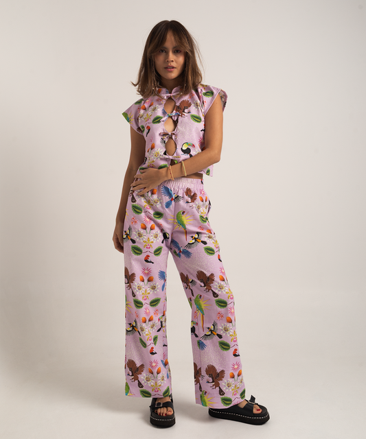 Pantalón Pasiflora lila