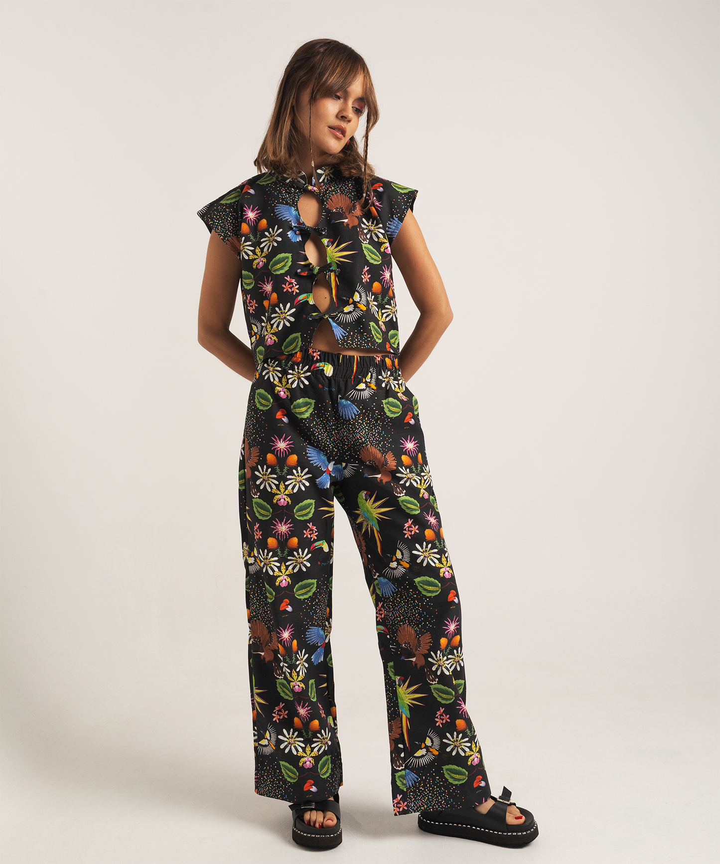 Pantalón Pasiflora negro