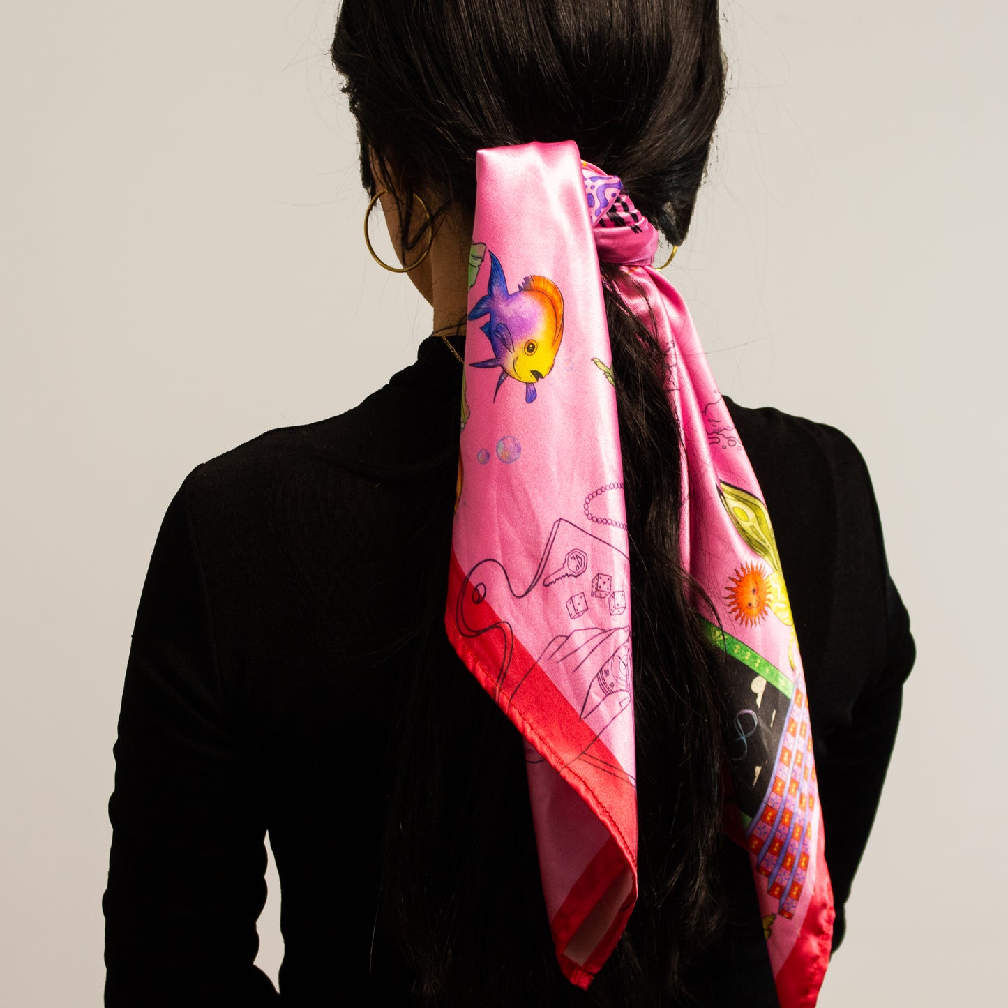 Pañoleta Onírica rosada