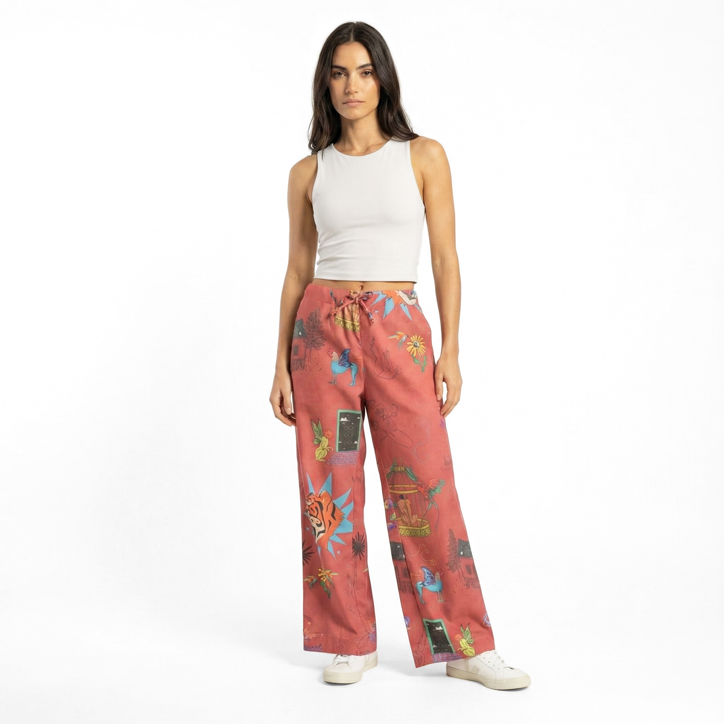 Pantalón Onírica vinotinto